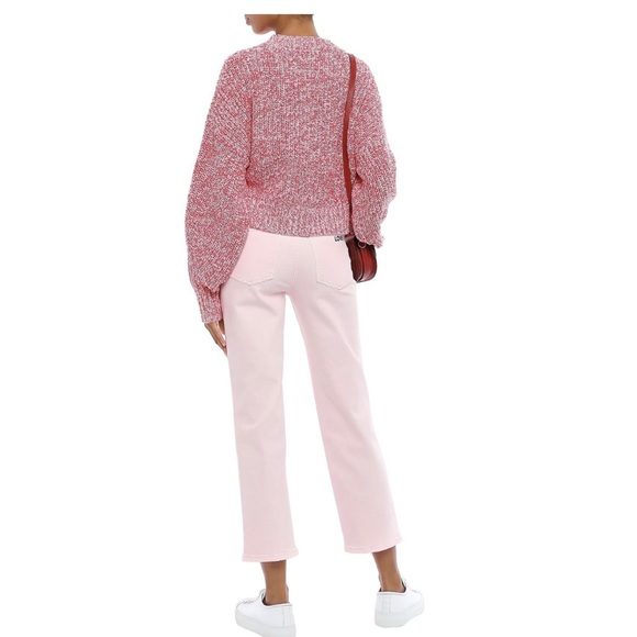 REBECCA MINKOFF Dominica high rise straight jeans pale pink LOVE - Picture 2 of 16